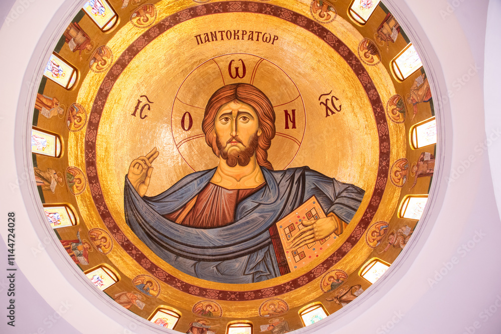 Obraz premium St. Barnabas Church, Nicosia – A serene symbol of Cypriot Christian heritage, honoring the island’s patron saint.