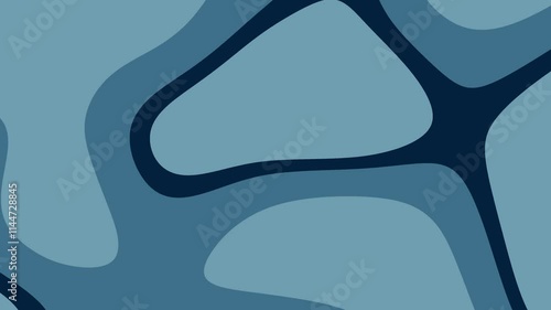 Abstract Blue Background With Freeform Shapes, Perfect for Use in Graphic Design or Web Page Development photo