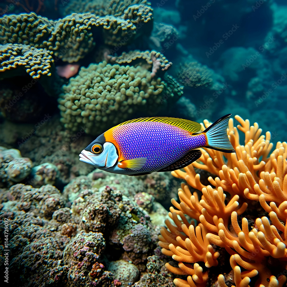 Beautiful fish on the seabed and coral reefs underwater beauty of fish and coral reefs Beautiful fish on the seabed and coral reefs underwater beauty of fish and coral reefs