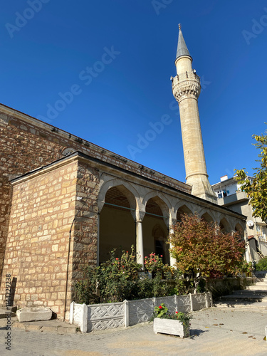 Celebi Sultan Mehmet Mosque, located in Hayrabolu, Turkey, was built in 1419. photo