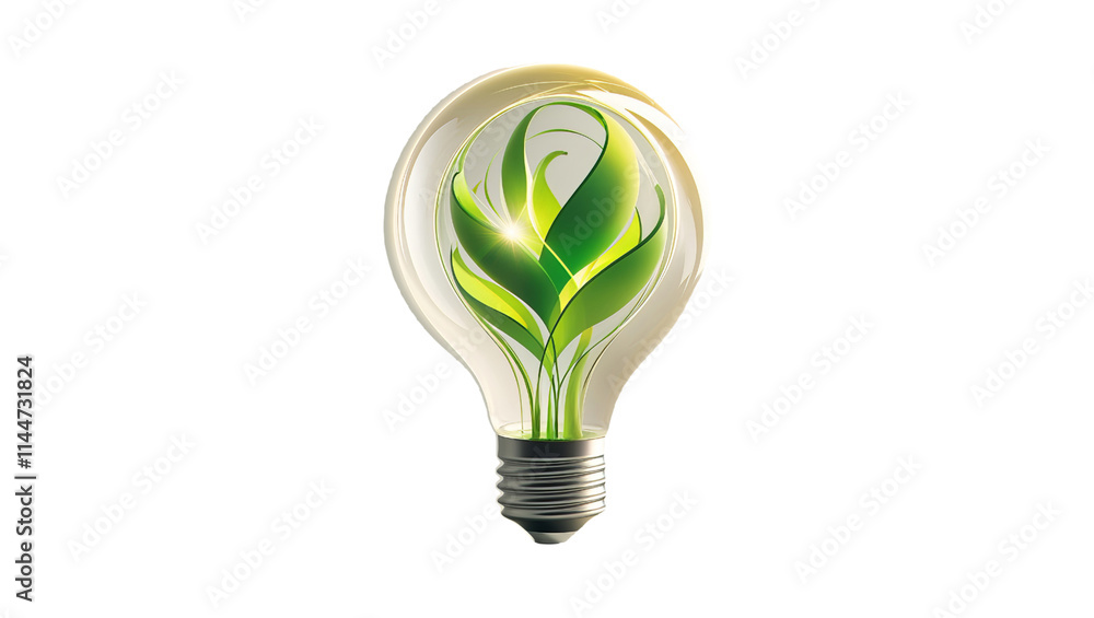 Transparent PNG of a light bulb with a growing leaf inside, representing innovation, green energy, and sustainability. Perfect for innovative ,environmental and tech projects. Transparent PNG of a light bulb with a growing leaf inside, representing innovation, green energy, and sustainability. Perfect for innovative ,environmental and tech projects.