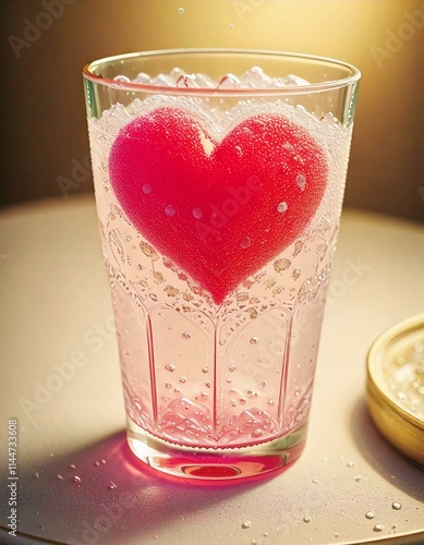 Sparkling Valentine drink 