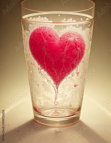 Sparkling Valentine drink 