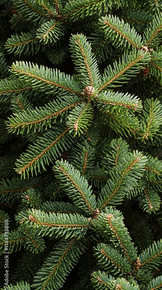 Fresh green needles of a spruce tree branch captured in macro, showing the intricate details and natural pattern of evergreen foliage in vibrant detail, perfect nature texture. Fresh green needles of a spruce tree branch captured in macro, showing the intricate details and natural pattern of evergreen foliage in vibrant detail, perfect nature texture.