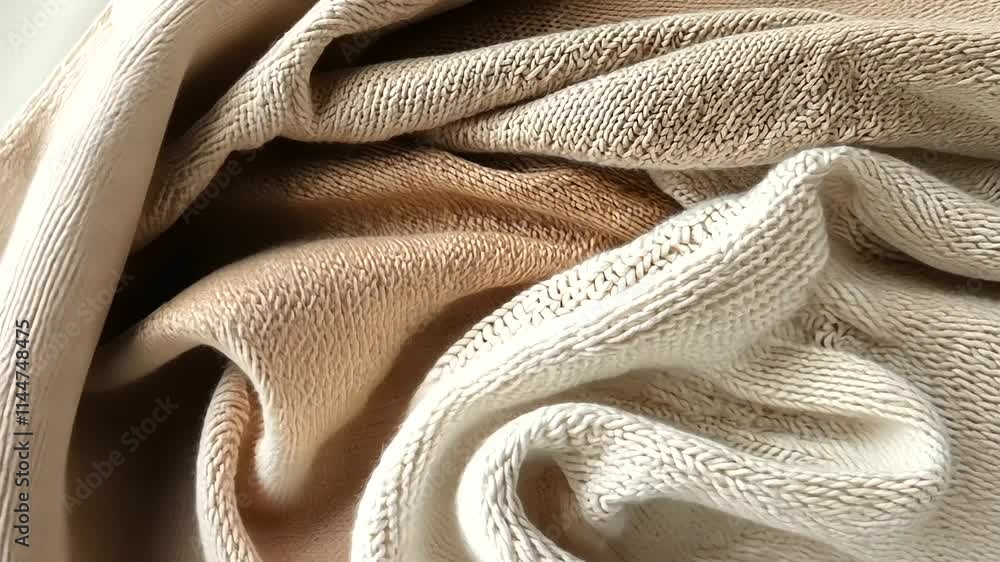 Woven Fabric Textures in Earthy Tones with Soft Lighting Woven Fabric Textures in Earthy Tones with Soft Lighting