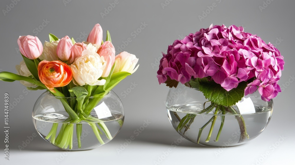 Fresh Flower Arrangements. Elegant fresh flower arrangements. Copy Space Fresh Flower Arrangements. Elegant fresh flower arrangements. Copy Space
