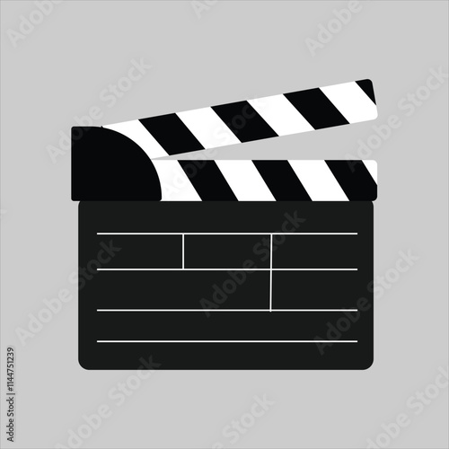 Cinema film clapper board