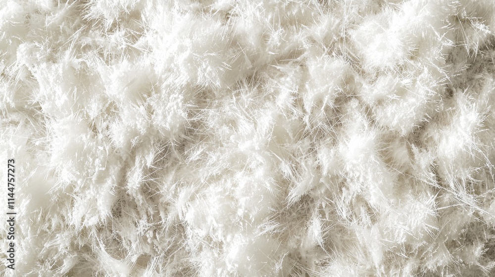 Soft and Fluffy Snow Texture Close-Up Soft and Fluffy Snow Texture Close-Up