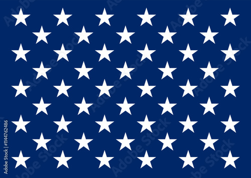 The Jack of the United States. Union Jack or Naval and State Jack