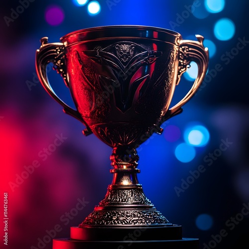 Beautiful esports light metal trophy cup for big winner