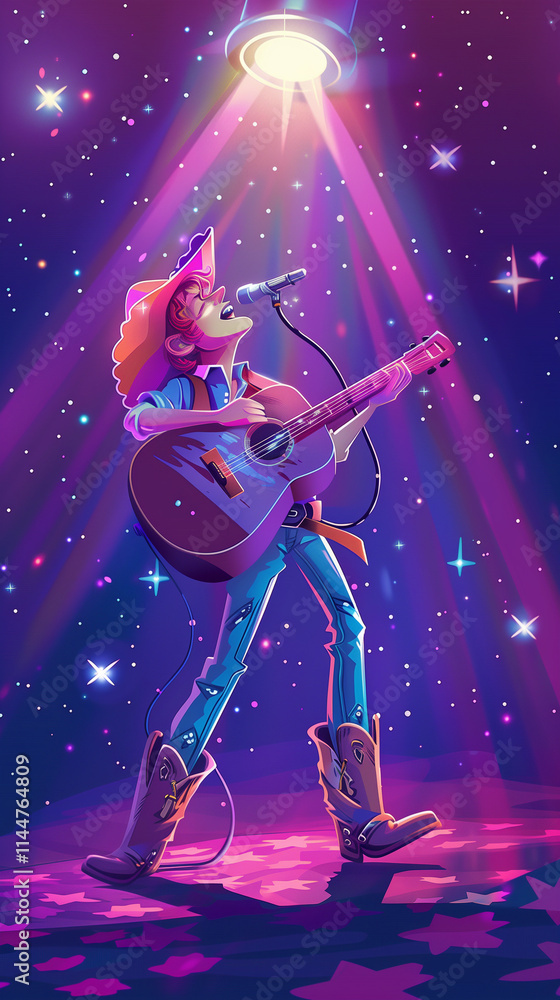 Fototapeta premium guitarist with guitar