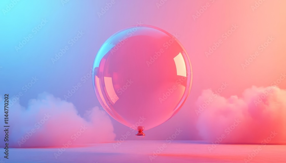 A colorful bubble floats in a dreamy atmosphere, surrounded by soft clouds, creating a whimsical and serene visual effect. A colorful bubble floats in a dreamy atmosphere, surrounded by soft clouds, creating a whimsical and serene visual effect.