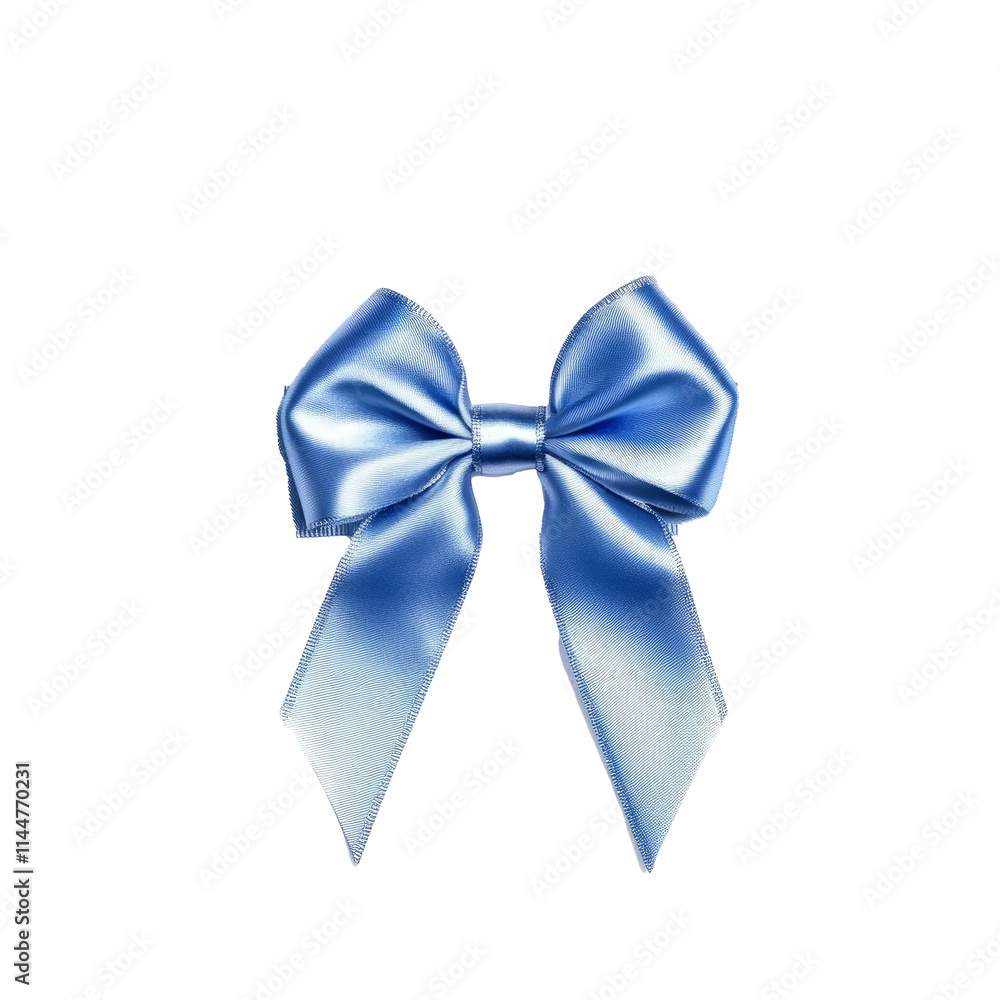 blue ribbon and bow isolated on white background, isolated in white, white background blue ribbon and bow isolated on white background, isolated in white, white background