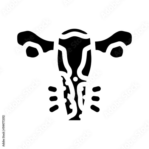vaginal infections woman disease glyph icon vector. vaginal infections woman disease sign. isolated symbol illustration