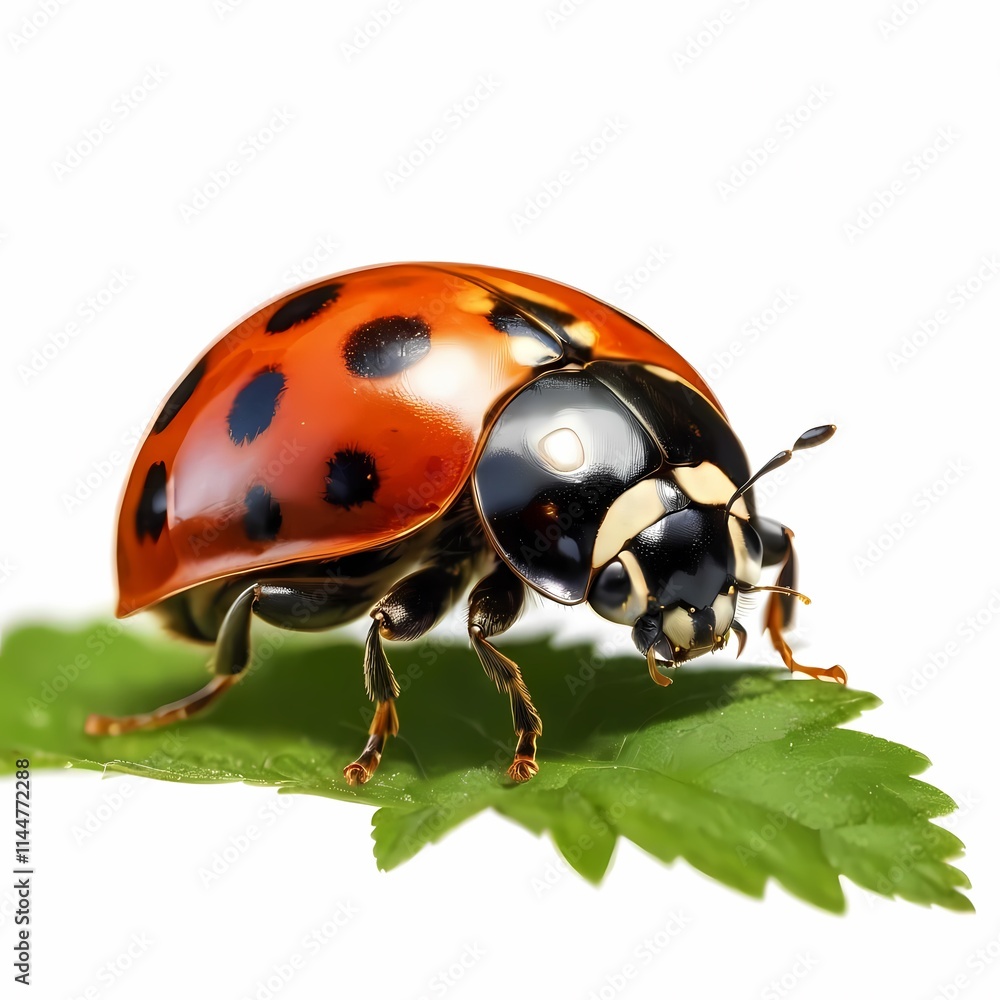 cute ladybug illustration with a stand-up pose on white background
cute ladybug illustration with a stand-up pose on white background