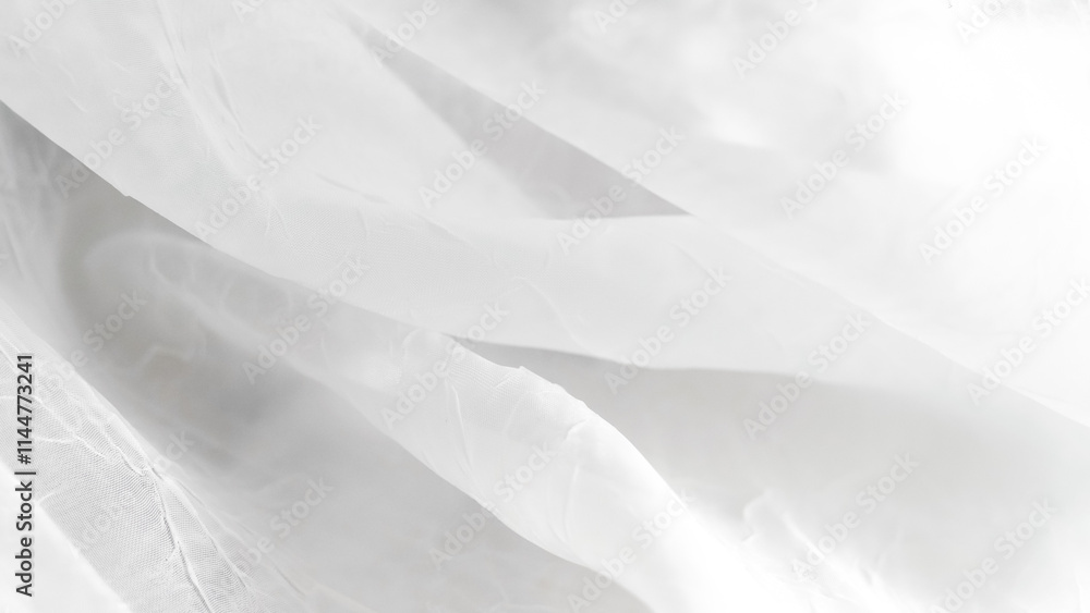 Romantic white veil background with airy layers and soft elegant textures. Romantic white veil background with airy layers and soft elegant textures.