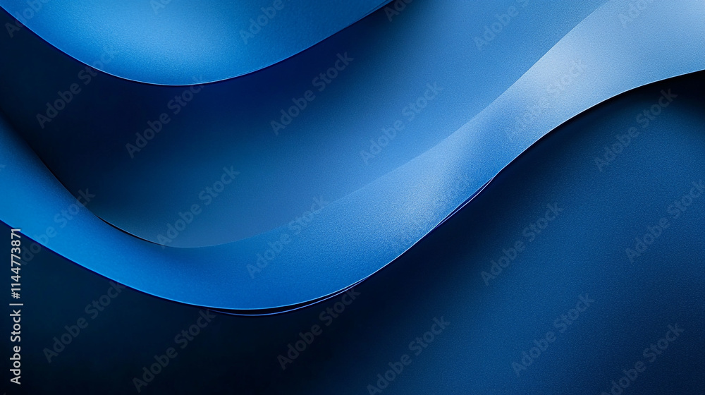 Blue flowing ribbons create a calming abstract composition with smooth curves and gradients Blue flowing ribbons create a calming abstract composition with smooth curves and gradients