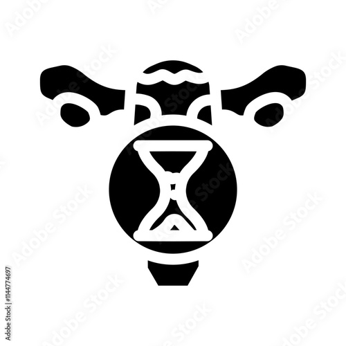 hormone replacement therapy glyph icon vector. hormone replacement therapy sign. isolated symbol illustration