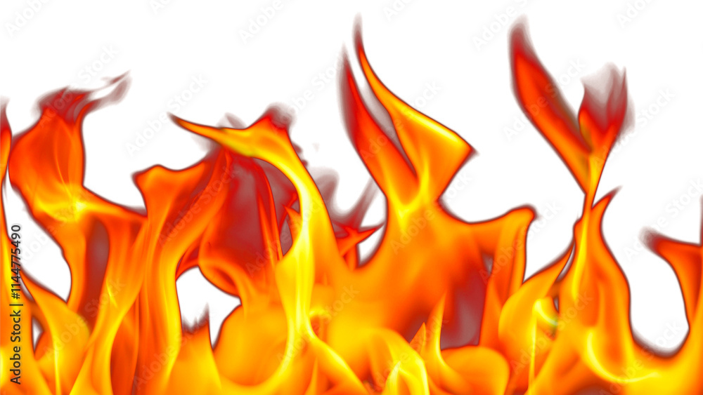 Fire flames burning with red hot sparks on transparent background and texture effects Fire flames burning with red hot sparks on transparent background and texture effects