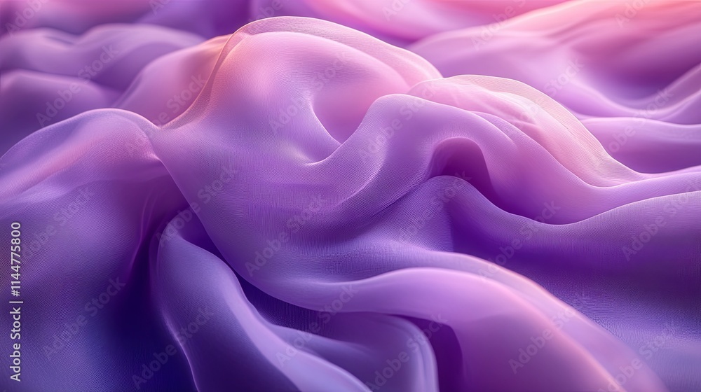 Fototapeta premium Soft Lavender Fabric with Gentle Folds and Texture
