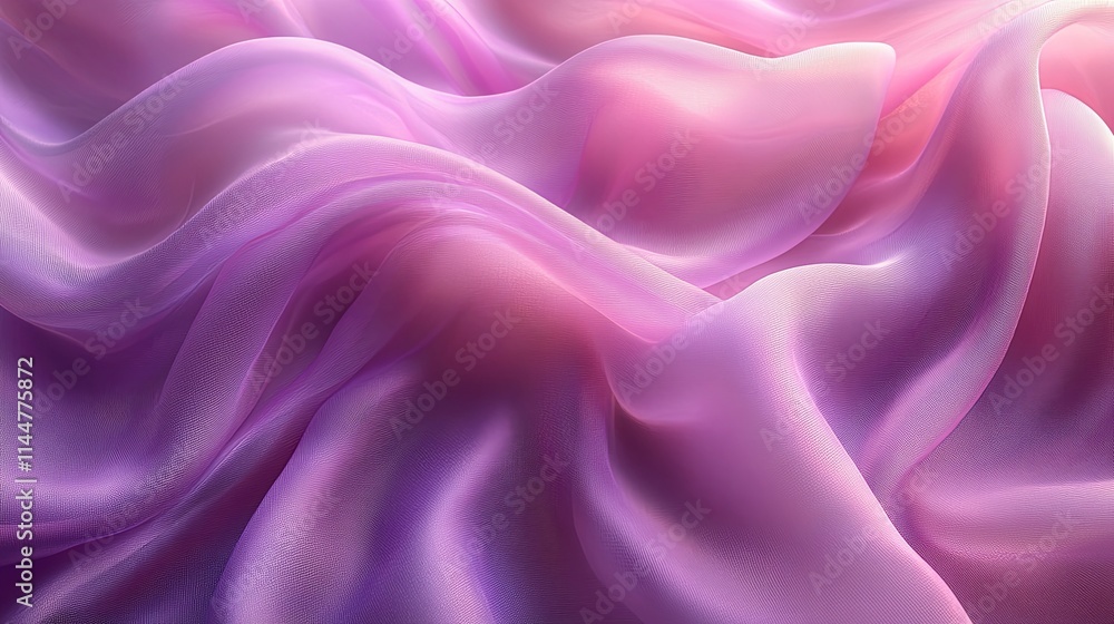 Obraz premium Soft Lavender Fabric with Gentle Folds