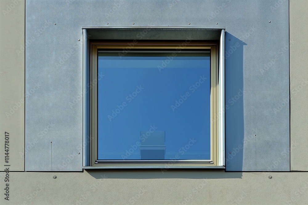 Fototapeta premium room with a square sleek window