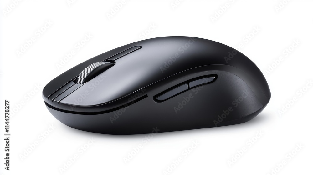 Sleek Modern Wireless Computer Mouse on a White Background for Office and Home Use Sleek Modern Wireless Computer Mouse on a White Background for Office and Home Use