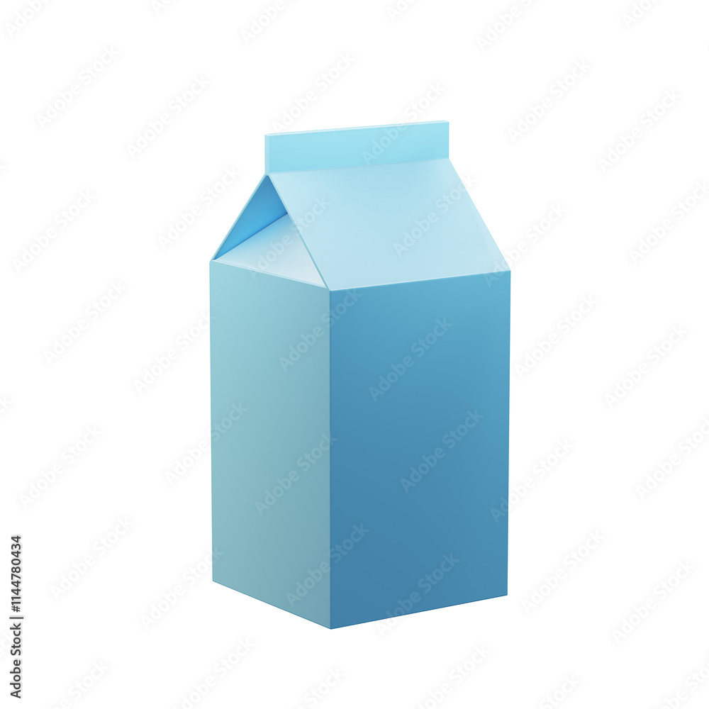 Pack of milk on white background. 3d render. Pack of milk on white background. 3d render.