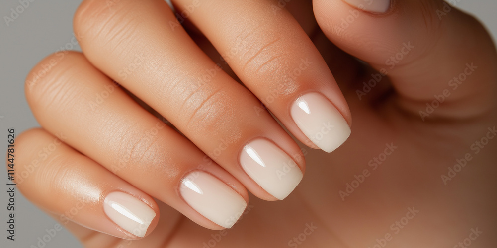 Close-up of perfectly manicured fingers with a light polish, showcasing beauty, elegance, and attention to detail, in a clean and sophisticated presentation. Close-up of perfectly manicured fingers with a light polish, showcasing beauty, elegance, and attention to detail, in a clean and sophisticated presentation.