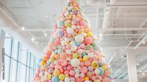 Pastel Balloon Christmas Tr...