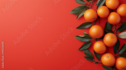 Red Festive Background with...