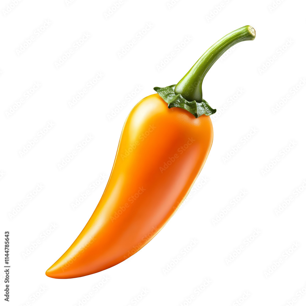 Fresh Orange Chili Pepper Isolated on White Background Spicy Ingredient Healthy Eating Natural Food Organic Vegetable Paprika Cayenne Pepper Chili Sauce Flavorful Spice Cuisine Culinary Ingredient Fresh Orange Chili Pepper Isolated on White Background Spicy Ingredient Healthy Eating Natural Food Organic Vegetable Paprika Cayenne Pepper Chili Sauce Flavorful Spice Cuisine Culinary Ingredient