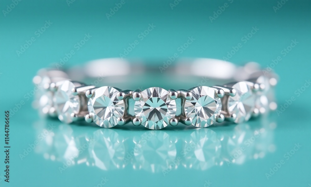 Diamond eternity ring platinum band round brilliant cut Diamond eternity ring platinum band round brilliant cut