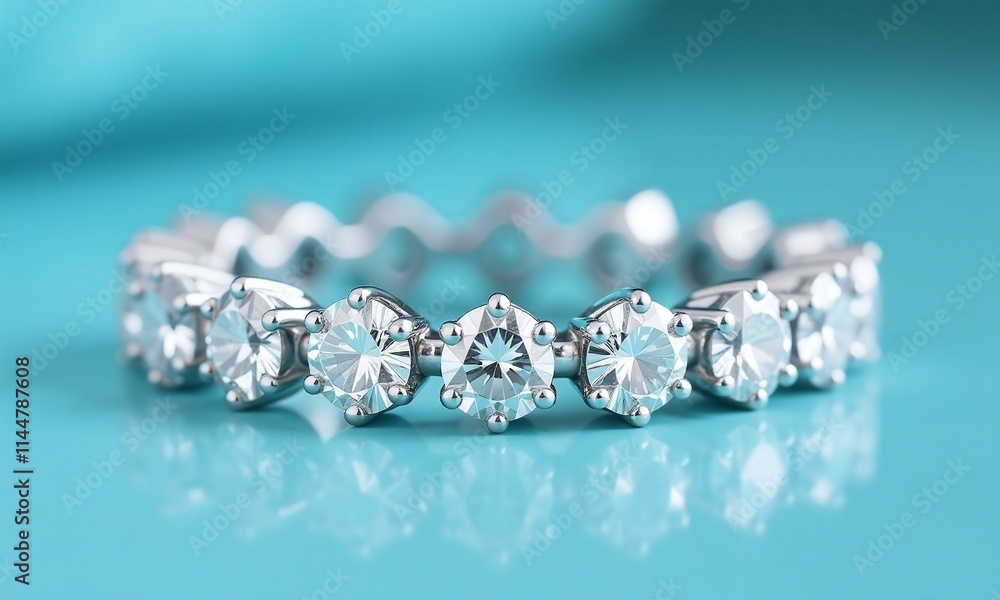 Diamond eternity ring platinum band round brilliant cut Diamond eternity ring platinum band round brilliant cut