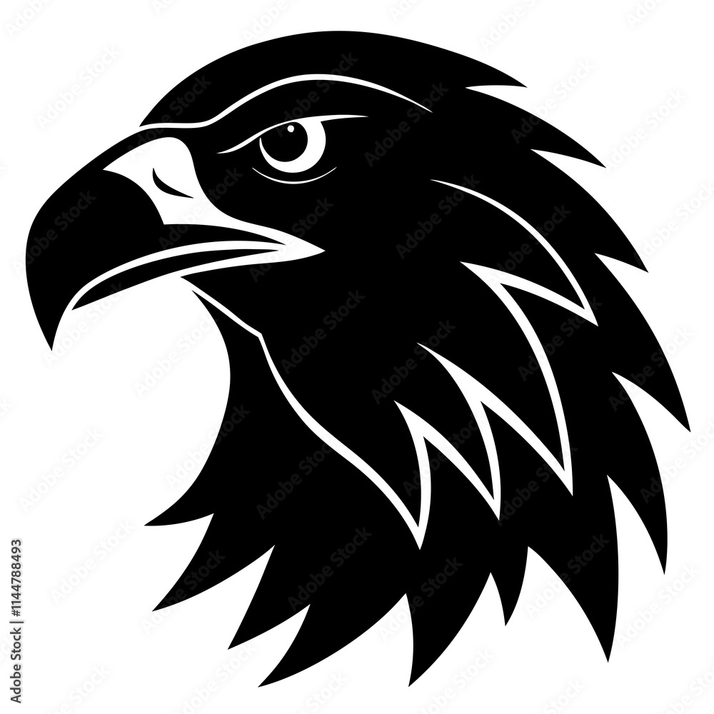 Fototapeta premium eagle head vector illustration