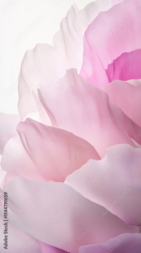 Close-up of delicate pink flower petals, soft lighting, smooth texture. Close-up of delicate pink flower petals, soft lighting, smooth texture.