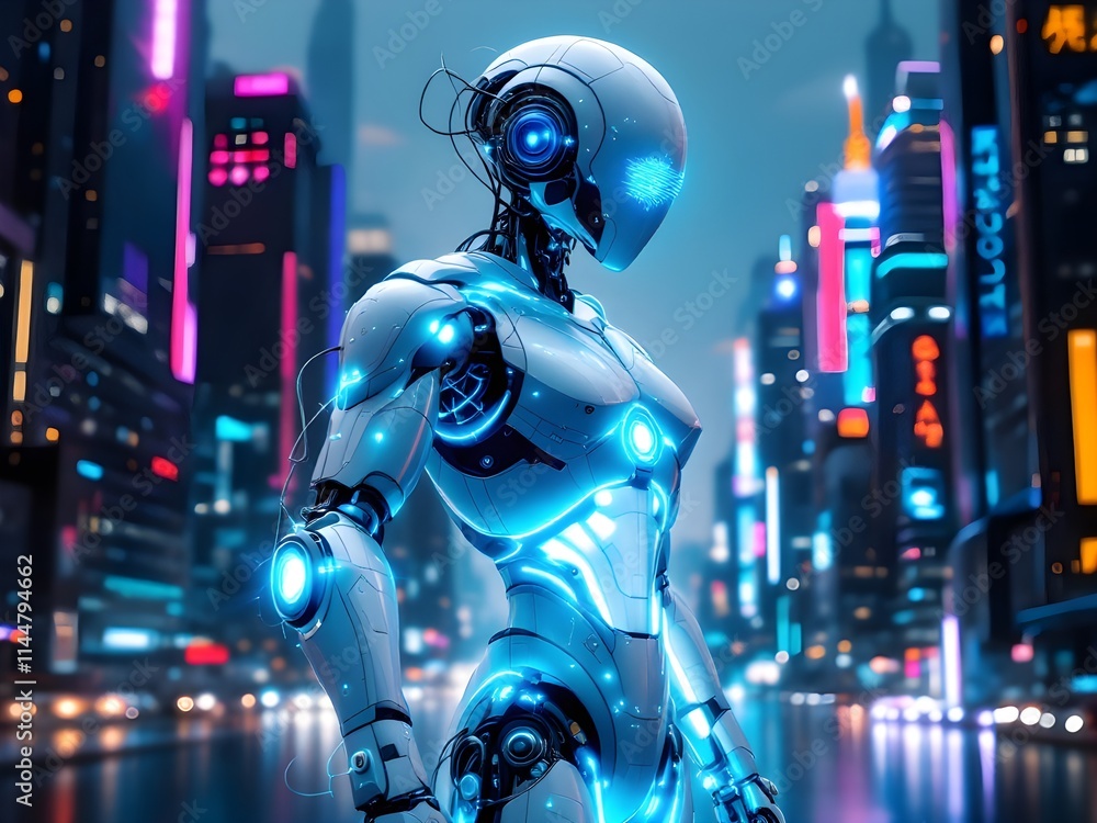 robot cyber AI Tecnology robot cyber AI Tecnology