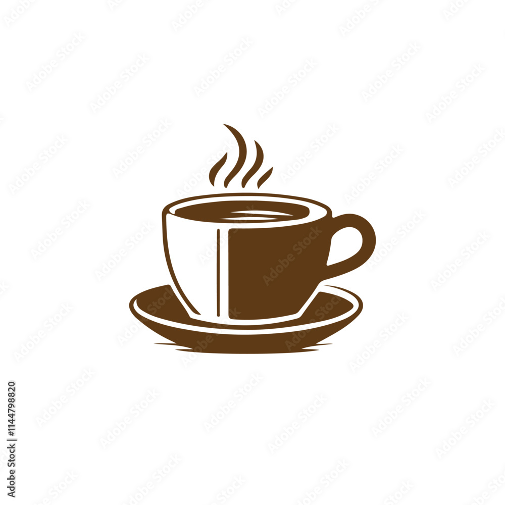 Coffee cup vector illustration, modern and simple design of cup Coffee cup vector illustration, modern and simple design of cup