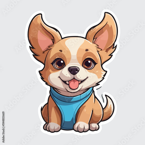 Cute Dog sticker icon