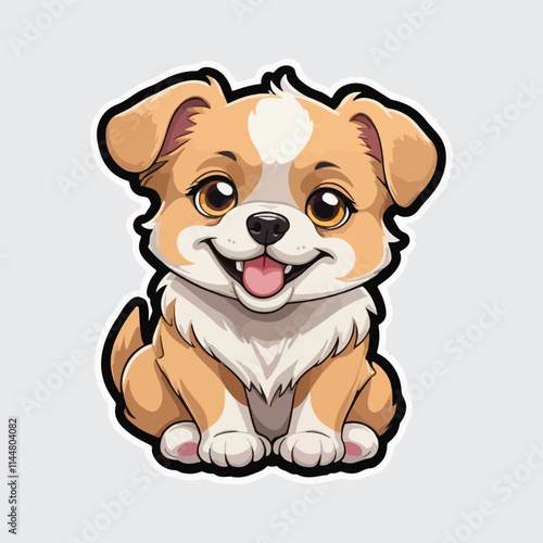 Cute Dog sticker icon
