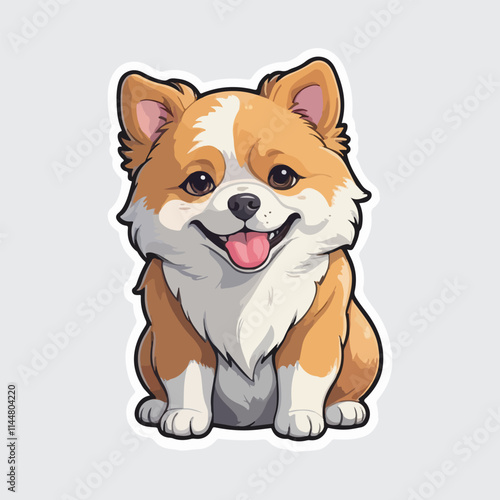 Cute Dog sticker icon