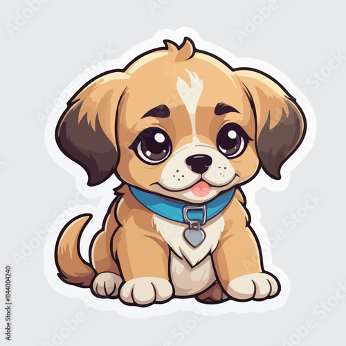 Cute Dog sticker icon