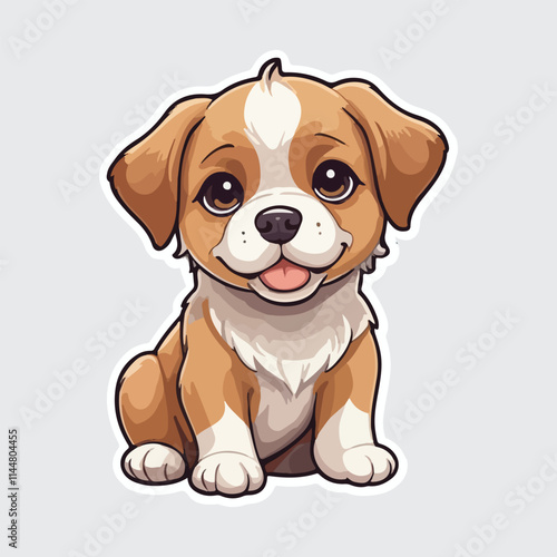 Cute Dog sticker icon