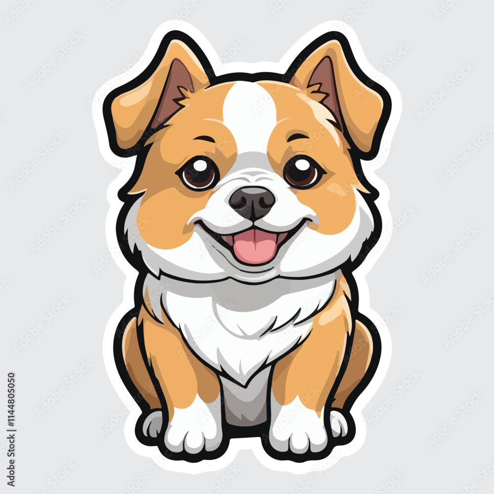 Cute Dog sticker icon Cute Dog sticker icon