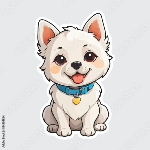 Cute Dog sticker icon