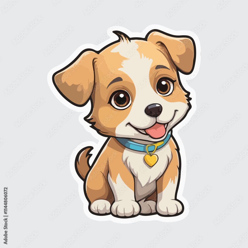 Cute Dog sticker icon Cute Dog sticker icon