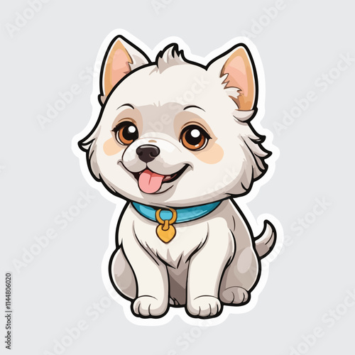 Cute Dog sticker icon