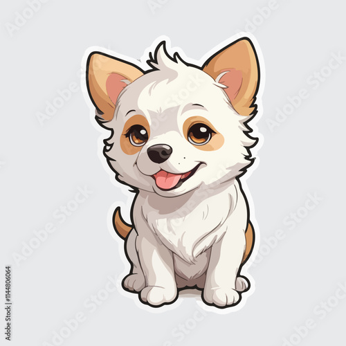 Cute Dog sticker icon