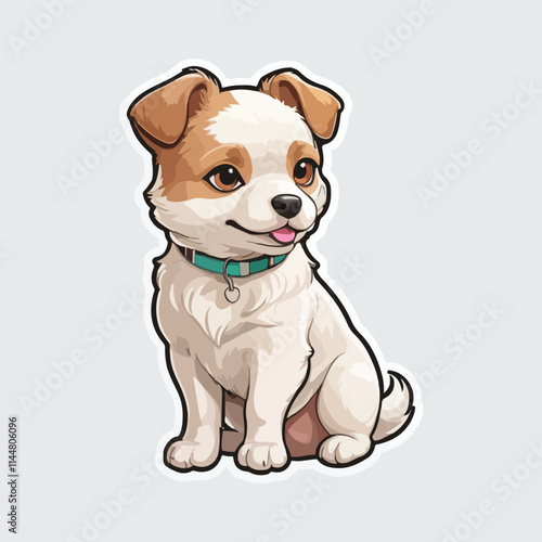 Cute Dog sticker icon