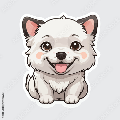 Cute Dog sticker icon